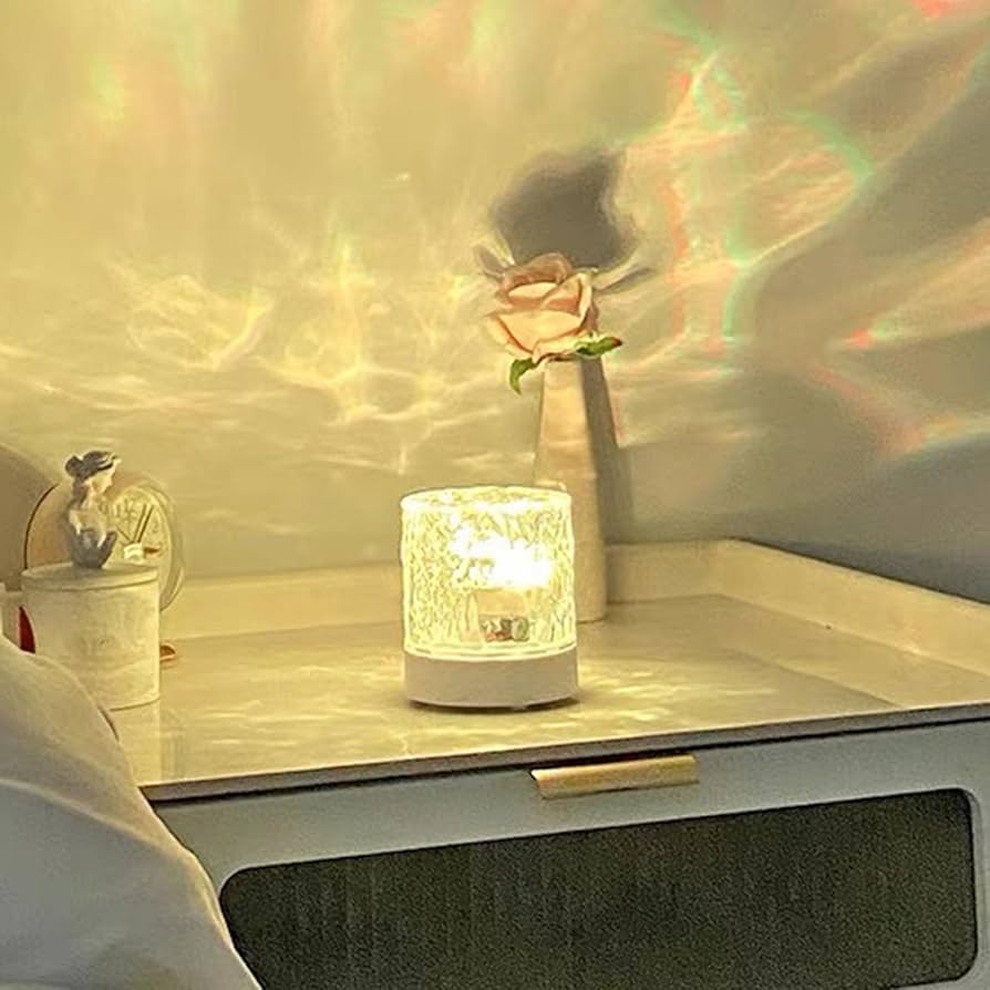 Amazon.co.jp : AOYYOA 波ランプナイトライト 水の波紋ナイトライト 水